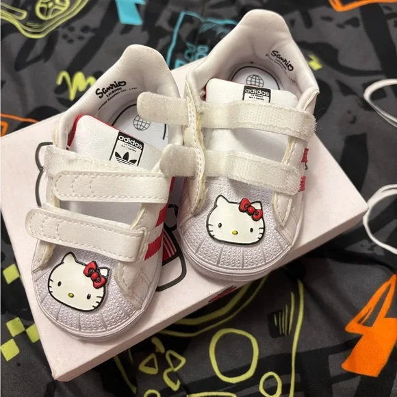adidas | Shoes | Adidas Superstar Hello Kitty Toddler Shoes | Poshmark